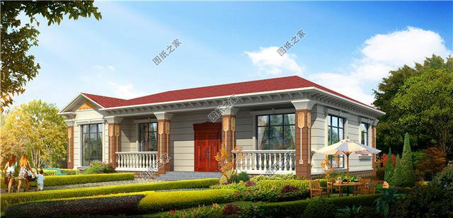 農村4間一層平房設計圖，建房一層就夠住，總有一款適合你