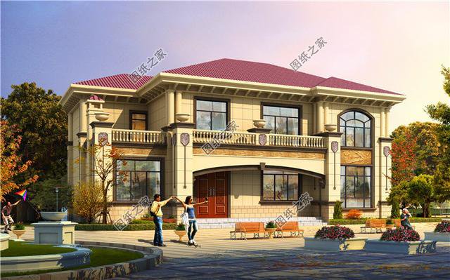 四開間16米二層別墅設(shè)計(jì)圖，布局很不錯(cuò)，最主要的是美觀實(shí)用