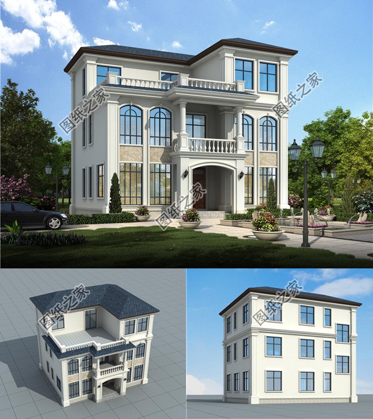 三層歐式別墅設(shè)計(jì)效果圖