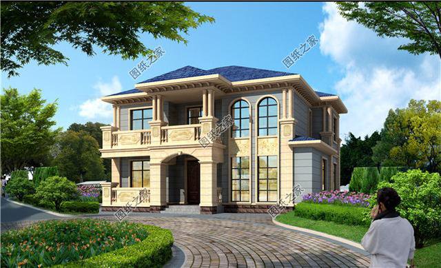 二層歐式別墅效果圖，實力與顏值并肩，喜歡不要再觀望