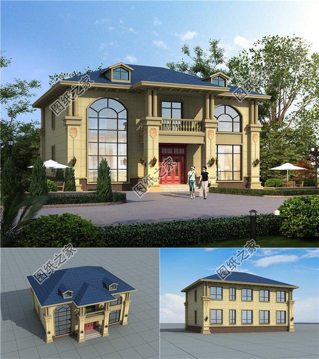 農(nóng)村自建170平二層別墅設(shè)計圖，精致美觀，建成效果好到?jīng)]朋友