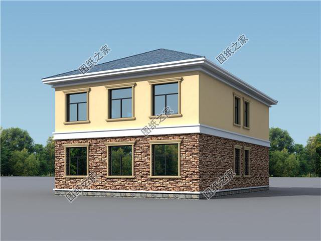 帶洗衣房的農(nóng)村二層樓房圖，性價(jià)比高不說(shuō)，父母孩子都喜歡的戶型