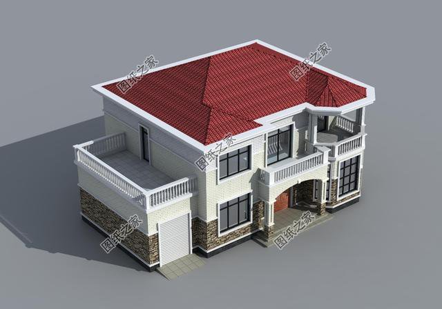 帶洗衣房的農(nóng)村二層樓房圖，性價(jià)比高不說(shuō)，父母孩子都喜歡的戶型