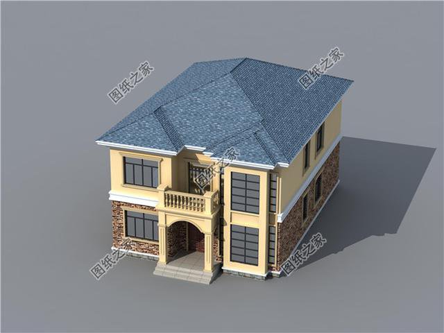 帶洗衣房的農(nóng)村二層樓房圖，性價(jià)比高不說(shuō)，父母孩子都喜歡的戶型