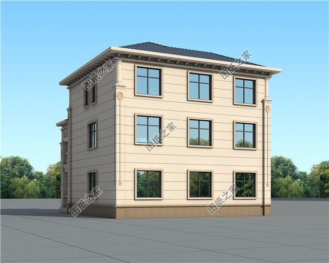 多功能戶型的三層別墅設計，可以居住還可以商用，合理布局有限的空間