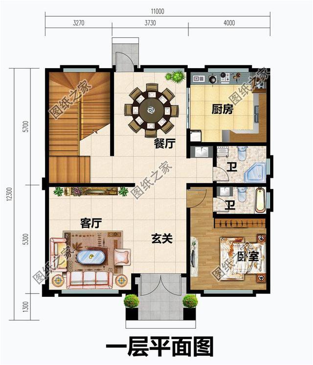 農村三層旋轉樓梯戶型別墅設計，外觀高級，回鄉建一棟超值！