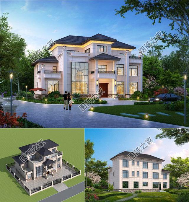 5開間三層自建房設計圖，獨一無二，把田園美景送到家