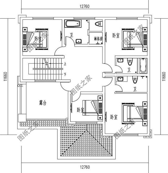 農村別墅設計150平四層圖，大氣優雅布局精致，值得一建