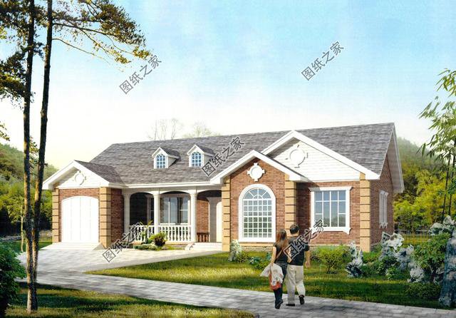 帶車庫的農村建房圖片，農村建房車庫必須有，實用大氣