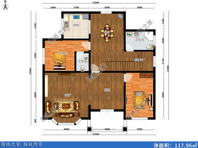 150平米左右二層別墅設(shè)計(jì)圖，農(nóng)村別墅這樣建，城市樓房一樣好看