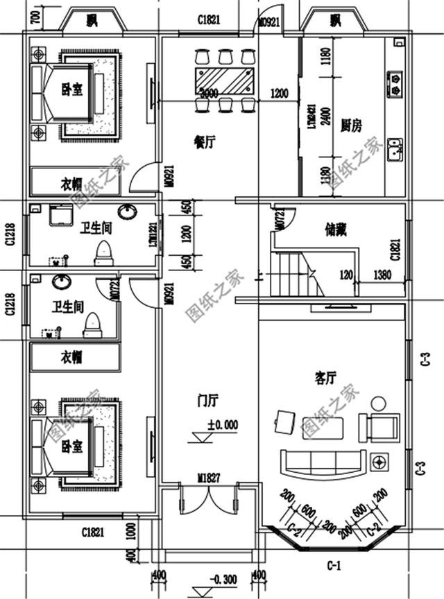 農村二層別墅最佳設計圖，我也好想住進這樣的房子里面