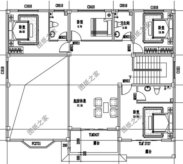 農村二層別墅最佳設計圖，我也好想住進這樣的房子里面