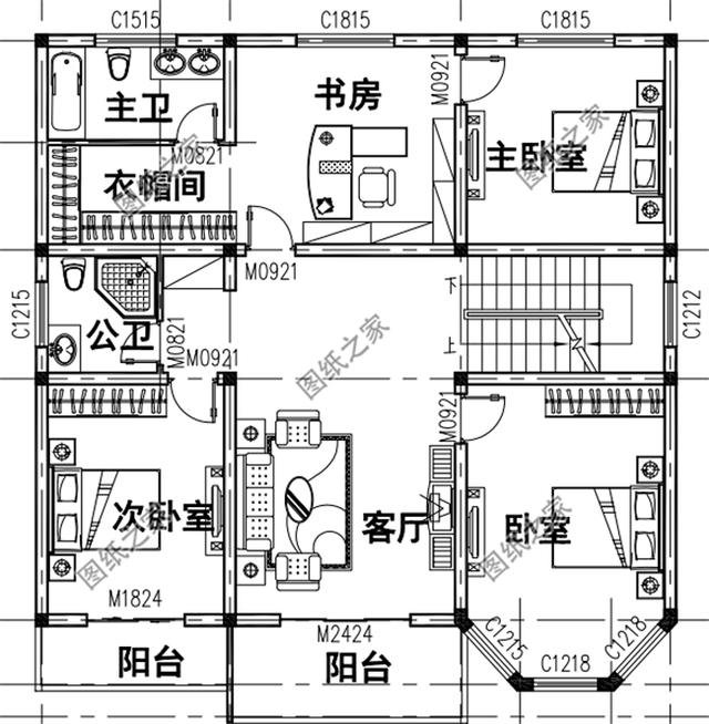 農村三間二層房子設計圖及效果圖，簡單耐看，住著舒適