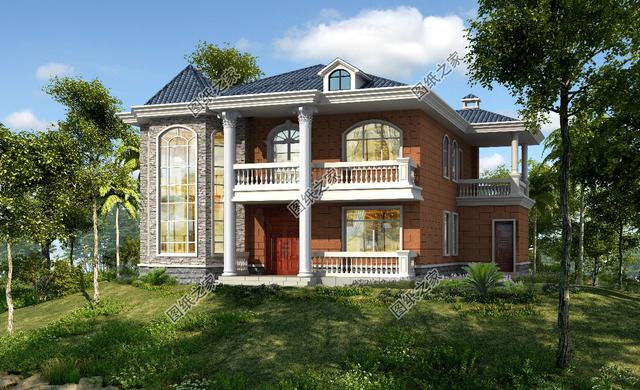 農村建房設計效果圖，簡單大方，父母住在里面都樂呵呵