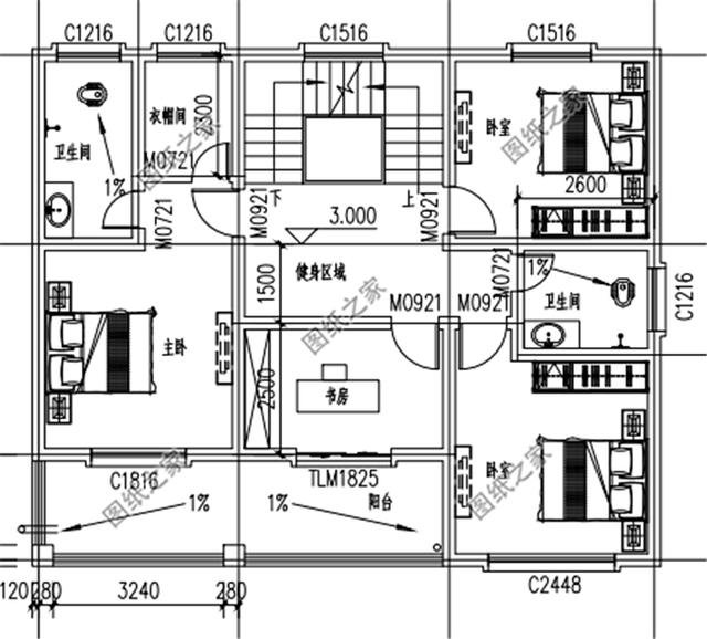 農村建房設計效果圖，簡單大方，父母住在里面都樂呵呵