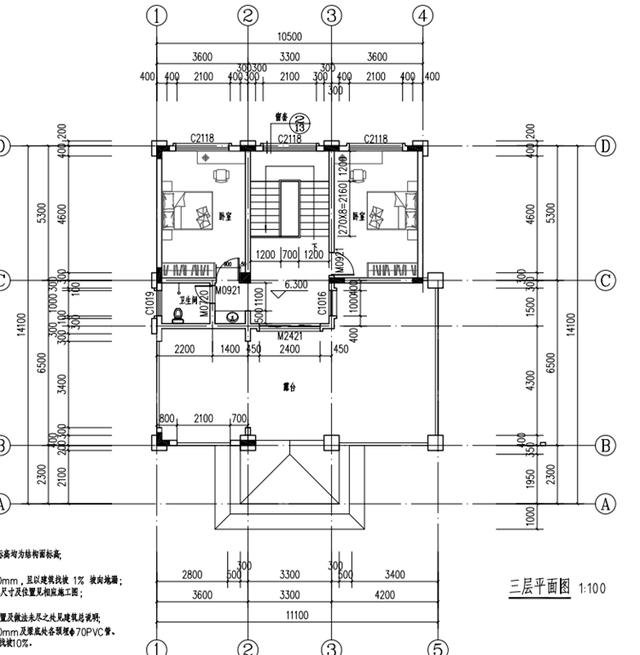 農村二層半樓房圖片設計圖，建一棟這樣的二層半別墅，村里人都夸獎