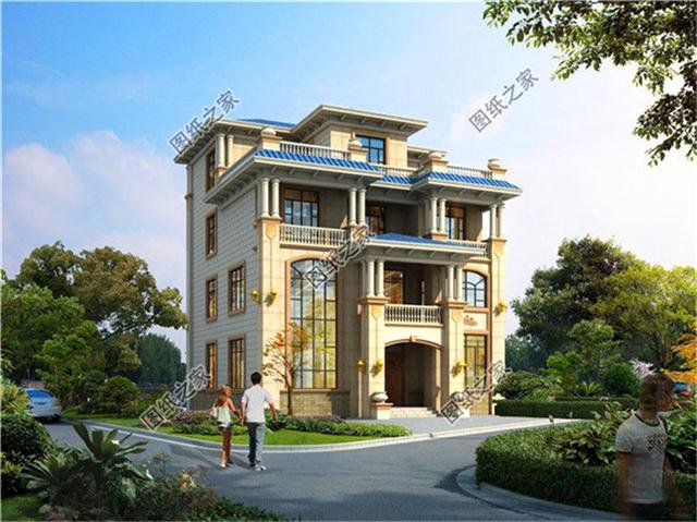 農村三層半普通樓房外觀設計圖，農村建房子的首選，我最喜歡第三套