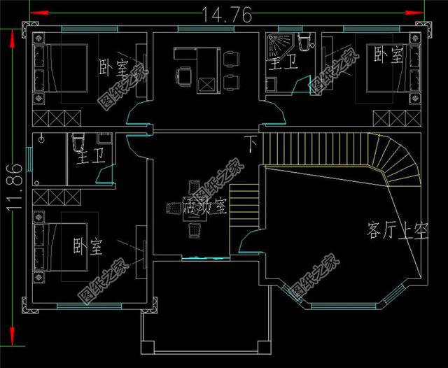 農(nóng)村帶地下室二層樓房設(shè)計(jì)圖，非常上檔次，一點(diǎn)不輸給高層