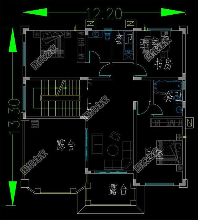 三層自建樓房帶地下室設計圖，造價不高，建一棟在村里相當氣派