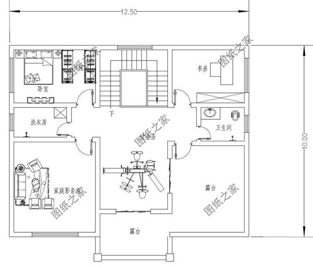 三層自建樓房帶地下室設計圖，造價不高，建一棟在村里相當氣派