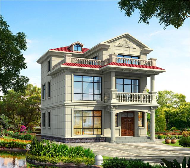 小戶型三層別墅設計圖，好看大方，小戶型別墅也能這么美