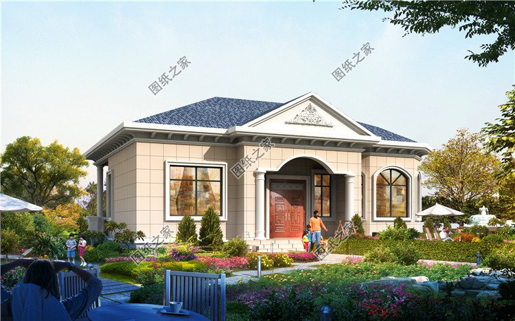 120平米一層平房設計圖，簡單舒適又省錢，剛好適合養老居住