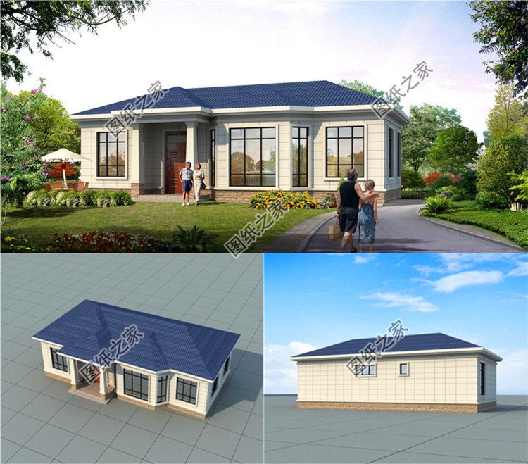 120平米一層平房設計圖，簡單舒適又省錢，剛好適合養老居住