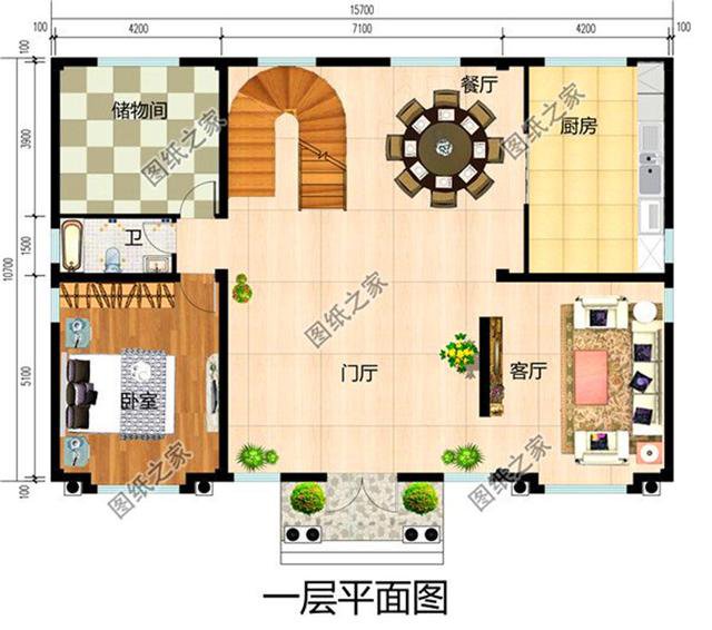 15乘10米房屋設計圖，在農村蓋這樣的房子夠住還省錢，就是好！
