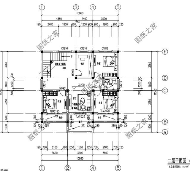 農(nóng)村三間兩層間戶型圖，看了這么多三層別墅，還是覺得這三款更精致