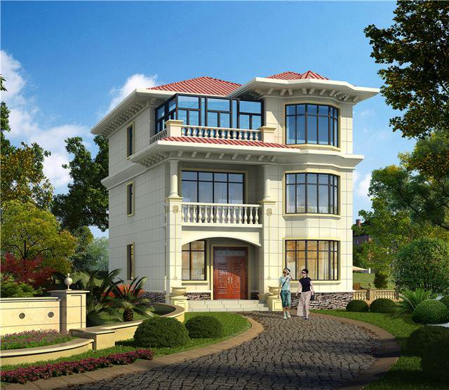 現(xiàn)代獨(dú)棟三層別墅設(shè)計(jì)圖，年輕人的最愛，建好絕對(duì)滿意