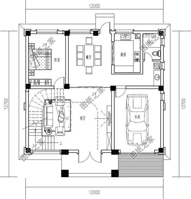 農村三層半自建房設計圖紙，戶型大氣房間多，大家庭朋友可以參考