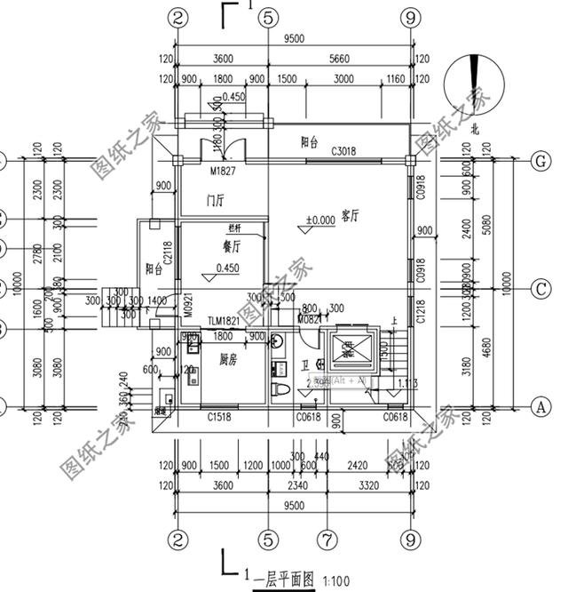 農村三層半自建房設計圖紙，戶型大氣房間多，大家庭朋友可以參考