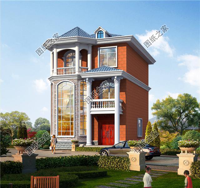 占地90平米別墅設計圖，戶型設計合理，誰說宅基地小不適合建房子