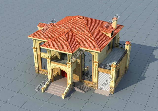 三款帶車庫二層樓房設計圖，造價不超過30萬，這房子你喜歡嗎