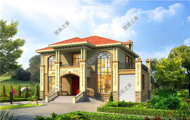 三款帶車庫二層樓房設計圖，造價不超過30萬，這房子你喜歡嗎