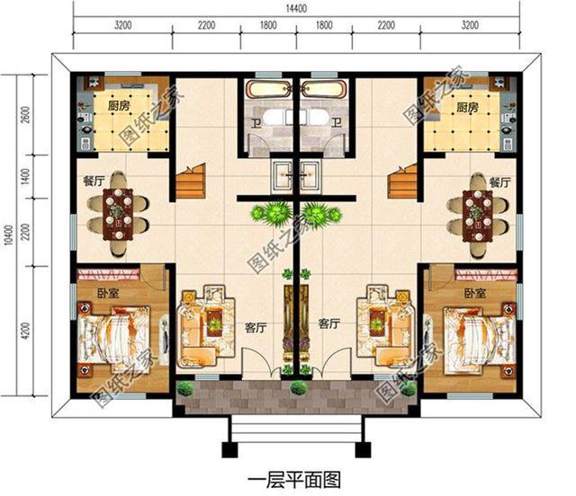 兄弟三層雙拼別墅設計圖，哥倆在村里建上一棟那是相當厲害了