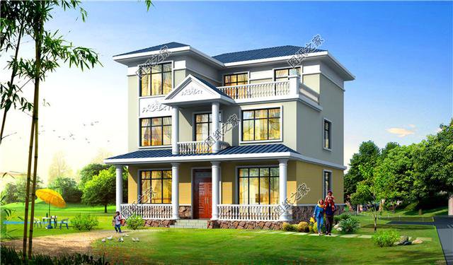 農村二層半樓房設計圖，比在城里買一套劃算多了