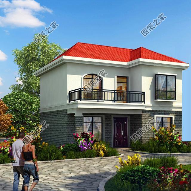 新農村80平米二層房屋設計圖紙，精簡戶型，地方不大也能合理規劃