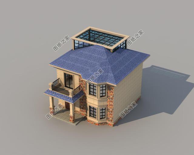 新農村80平米二層房屋設計圖紙，精簡戶型，地方不大也能合理規劃