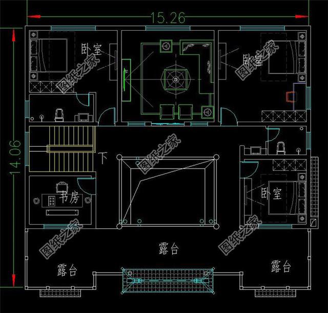 新農村自建155平左右的二層四合院設計，第三款不規整的宅基地都能建