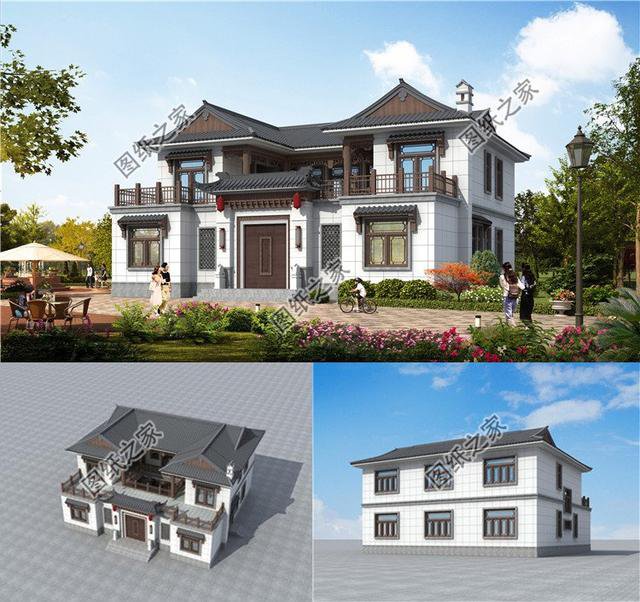 新農村自建155平左右的二層四合院設計，第三款不規整的宅基地都能建