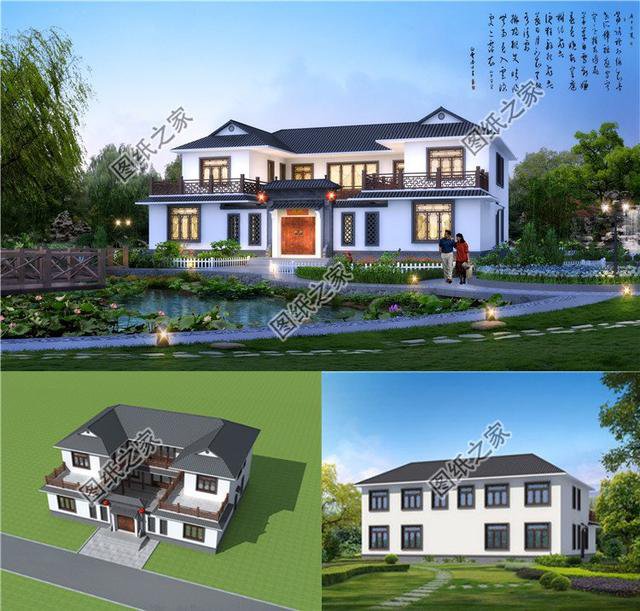 10款2026年的現代中式農村自建房圖，建出來比福建豪宅還美