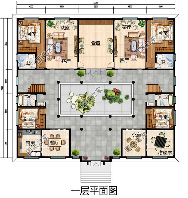 農村四合院5開間戶型圖，待到事業有成衣錦還鄉，豈不快哉