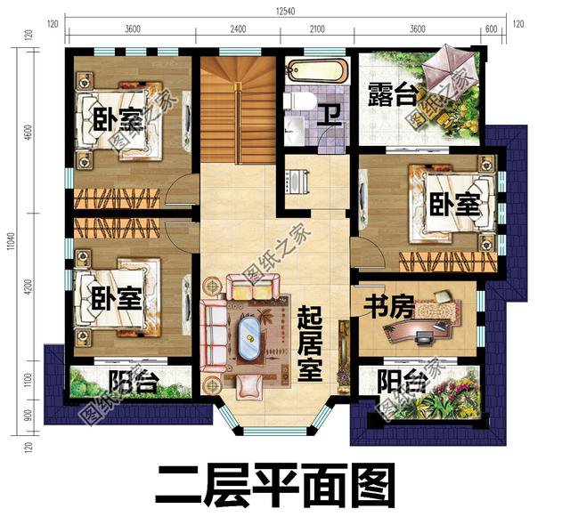 進深11米左右農村房屋戶型圖，沉穩又大方，經濟實用