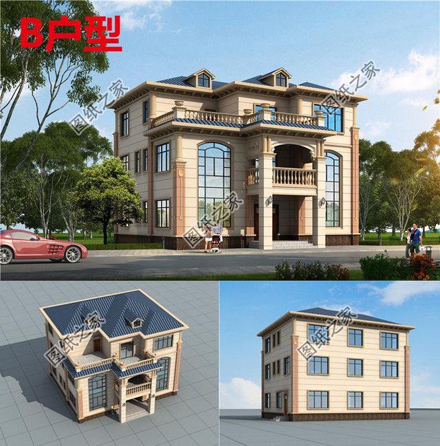 農村三層自建房戶型圖，農村建房不懂選什么戶型的可以來看看