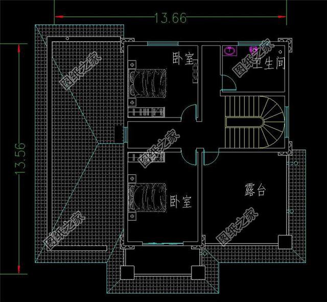 占地160平米自建房外觀圖，這樣的設計外觀戶型，又簡單又好看