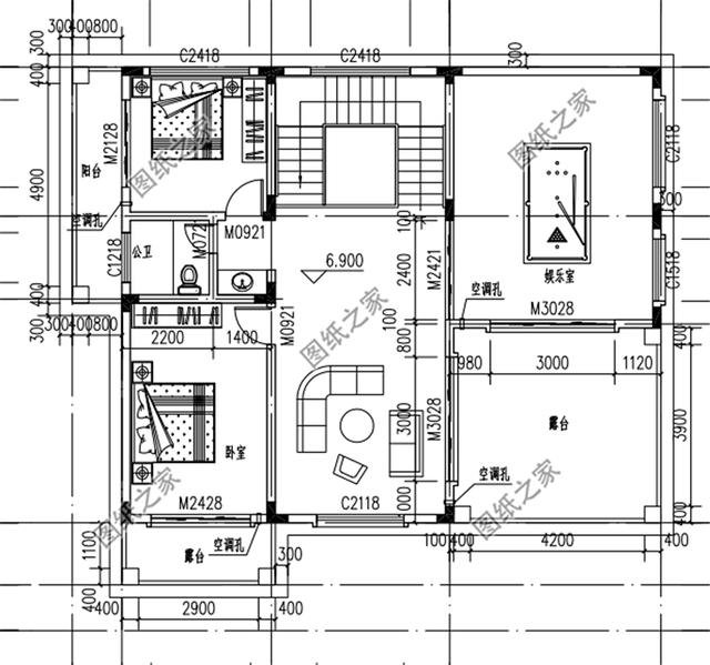 占地160平米自建房外觀圖，這樣的設計外觀戶型，又簡單又好看