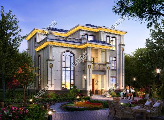 農村三層樓房磚混結構設計圖，質量安全高，房屋設計的合理