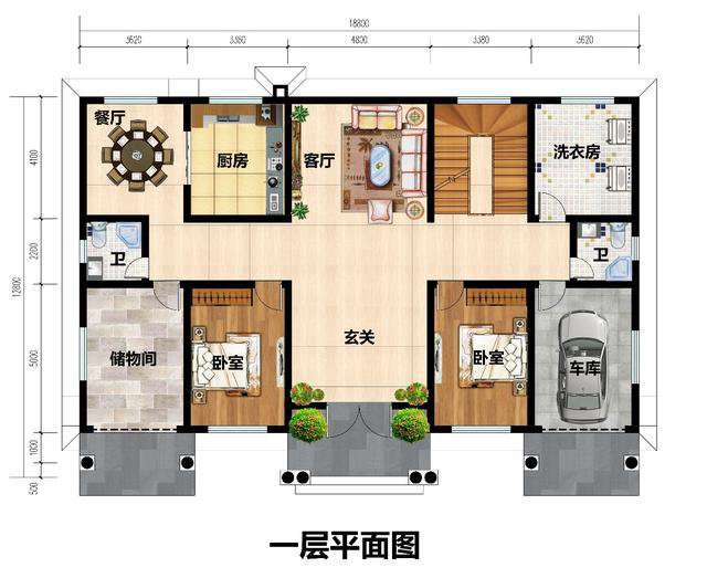農(nóng)村帶地下室自建樓房圖片，要想建一棟房子，沒有地下室怎么行？