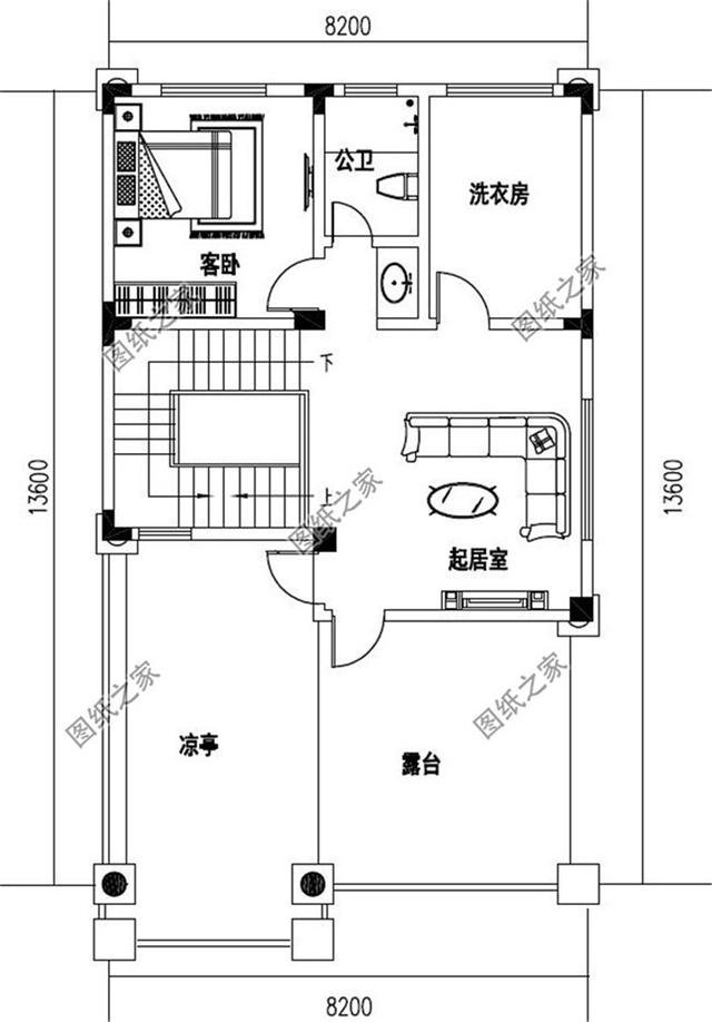 農(nóng)村三層半樓房設(shè)計(jì)圖，戶型簡(jiǎn)約，建房子娶媳婦，過幸福生活